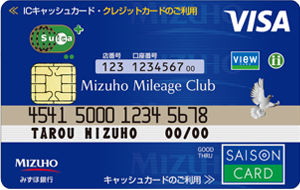 みずほマイレージクラブカードセゾンSuica